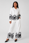 Wide Leg Trousers - 40 White