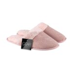 Slippers Memory Foam Insole Ladies Waffle Pink Size 5-6