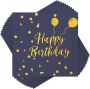 Happy Birthday Serviettes 100 Pieces