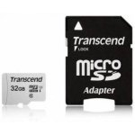 Transcend Micro Sd 300S 32GB Microsdxc Uhs-i V30 Memory Card