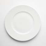 - White Impressed Dinner Plate