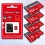 1PC Memory Card 128GB 64GB 32GB 16GB With Adapter High Speed Flash Tf Card 8GB 4GB 2GB 1GB A1 C10 Memory Tf Card For