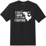 Kids Rawr Means I Love You In Dinosaur Short Sleeve T-Shirt Black