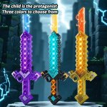 LED Pixel Light-up Sword Toy With Sound Effects
