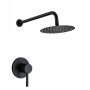 Black Shower & And Shower Arm & Shower Mixer A811B-A Set