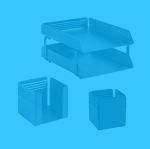 Complete Desk Set Fluted – 514RD