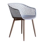 Grey Diamond Back Chair