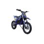 Electric Midi Pulse Off-road Dirt Bike 1200W 48V - Blue 8-12 Years