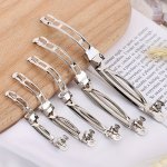 10PCS French Spring Hair Clips Base Blank Automatic Barrette Handmade Bow Hairpin Diy Jewelry Making Supplies