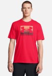 Under Armour Ua M Boxed Sports Updated Short Sleeve Tee - Red & Dark Maroon
