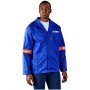 Site Premium Polycotton Jacket Reflective Arms Orange Tape