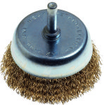 Cup Brush 75MM X 6MM Shaft Blister