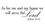 Sticker Art: Wall Sticker - Bible: Joshua 24:15
