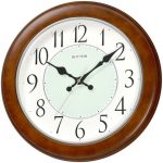 Rhythm Wooden Exterior Wall Clock 34 Cm X 34 Cm X 4.7 Cm