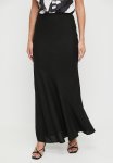 Edit Bias Laundered Linen Maxi Slip Skirt - Black