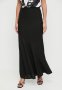 Edit Bias Laundered Linen Maxi Slip Skirt - Black