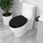 Wooden Toilet Seat For Bathrooms - Black