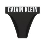 Calvin Klein High Leg Tanga In Black - Black XL