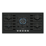 Siemens IQ500 Gas Hob 90CM Tempered Glass Black EP9A6QI40M