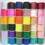 1PC 10 Yards 0.8MM Nylon Chinese Knot Macrame Cord Rope For Diy Shamballa Bracelet Necklace Jewelry Making Craft Supplies