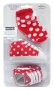 Mother's Choice Sock And Shoe Set - Red Polka