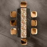 Champagne Peonies Runner Table Runner