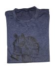 Horse Print T-Shirt Blue HTS1
