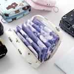 Versatile Travel Organizer Bag For Toiletries Sanitary Pads & Makeup - Stylish & Practical Storage Solution