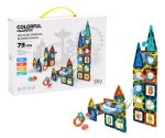 Zs - 73 Pcs Magnetic Pipeline Tiles Magic Blocks