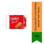Biscoff Caramelised Biscuits Twin Pack 93G Crunchy Caramel Cookies For Coffee Tea & Dessert Toppings Iconic European Biscuit Wit