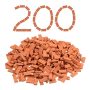 Civaner 200 Pcs MINI Bricks For Landscaping Small Miniature Tiny Model Wall Bricks For Crafts Realistic Fake Blocks For Dollhouse Garden Accessories