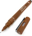 PIN-01-200 0.1MM Sepia Uni Pin Drawing Pen Each 41-1573-16
