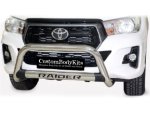 Toyota Hilux 2016 – 2024+ Nudge Bar With Oval Cross Member Stainless Steel Asb