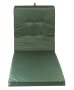 Outdoor Recliner Lounger Cushion - Padded Garden Chair Mattress - Green
