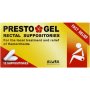 Presto Gel Rectal Suppositories 12 Suppositories