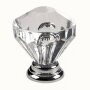 Cone Acrylic Knob Silver 2PACK