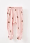 Cotton On Organic Pointelle Footed Legging - Zephyr vintage Teddy Bear
