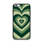 Custom Printed Tpu Cases - Apple Iphone 6 Plus Apple Iphone 6S Plus & 39 Dark Green Heart& 39 By