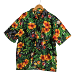 Tropical And Billiard Ball Printed Shirt - L