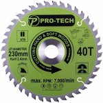 Industrial Saw Blade For Wood D 230MM X B 30MM X K 2.4MM - 40T PT23040-30