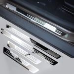Xhsz 4PCS Door Sill Protectors Custom Fit For Vw Golf 5 6 7 8 Gte GTI Gtd Clubsport CLUBSPORT45 Door Entry Guards Anti-scratch S