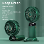 Portable Electric Fan Home Air Conditioner MINI Rechargeable Cooler Handheld USB Conditioning - Green