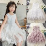 White Flower Bodice And Tulle Dress