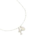 Waterproof Stainless Steel Mary & Cross Necklace