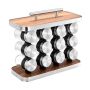 12 Jar Spice Rack Stainless Steel Seasoning Cans Set