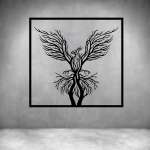 Phoenix Tree Art - Grey L 700 X H 700MM