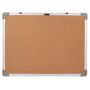 450 600MM Cork Board - Small Aluminum Frame Notice Board With Hooks