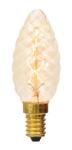 Filament Zigzag Spiral Candle E14 - Clear Gold