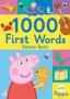 Peppa Pig: 1000 First Words Sticker Book Paperback