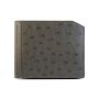 Via La Moda Hipster Ostrich Leather Wallet - Graphite